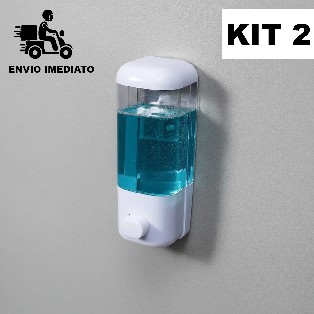 Dispenser Automático Sabão 500ml Parede Dispenser Detergente Mãos Reservatório Plástico Durável