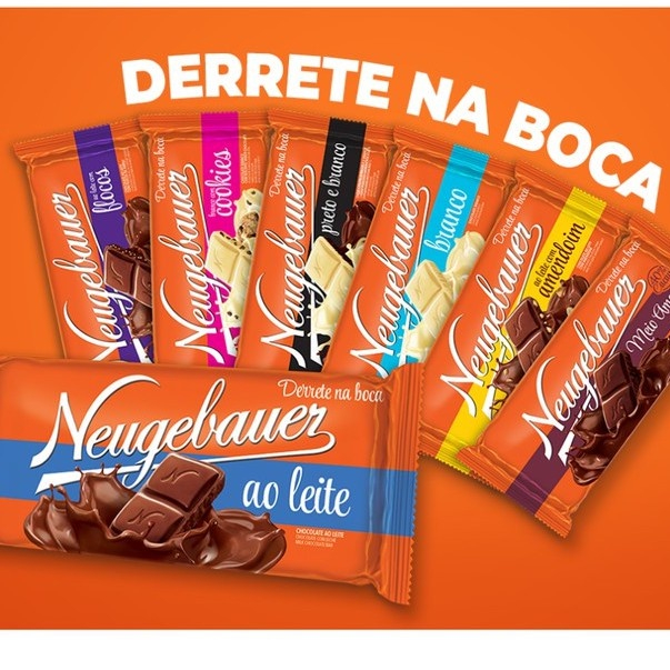 Kit 8 Barra de Chocolate Neugebauer 80g Tablete Sortida