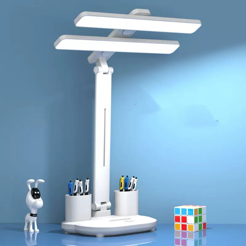Luminária de Mesa LED Articulada Branca 3 Temperaturas Touch Para Leitura Estudo ON-LM303