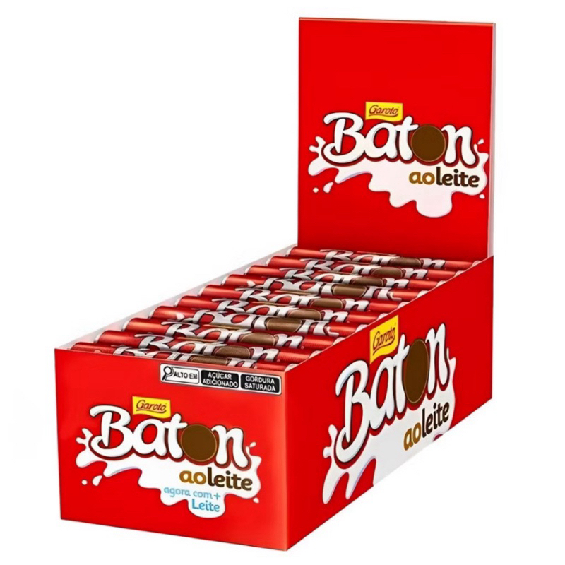 Chocolate Baton Ao Leite C/30unidades 16gr Garoto