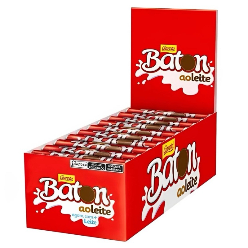 Chocolate Baton Ao Leite Garoto C/30unidades - 16gr