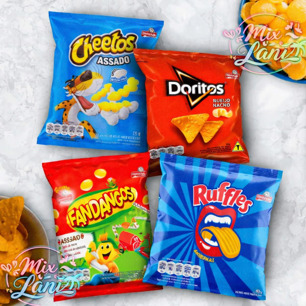 Kit 10 ou 20 Doritos Salgadinho Elma Chips