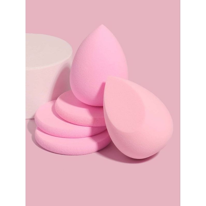KIT COM 3/6 ESPONJAS Esponja de Maquiagem Cabaça com Textura Macia para Aplicação Perfeita