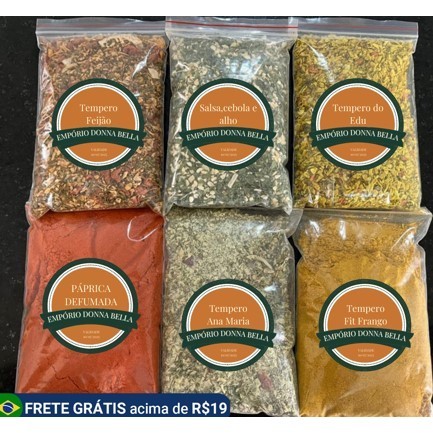Kit de Temperos Especiais - 12 Unidades de 30g | 360g Total