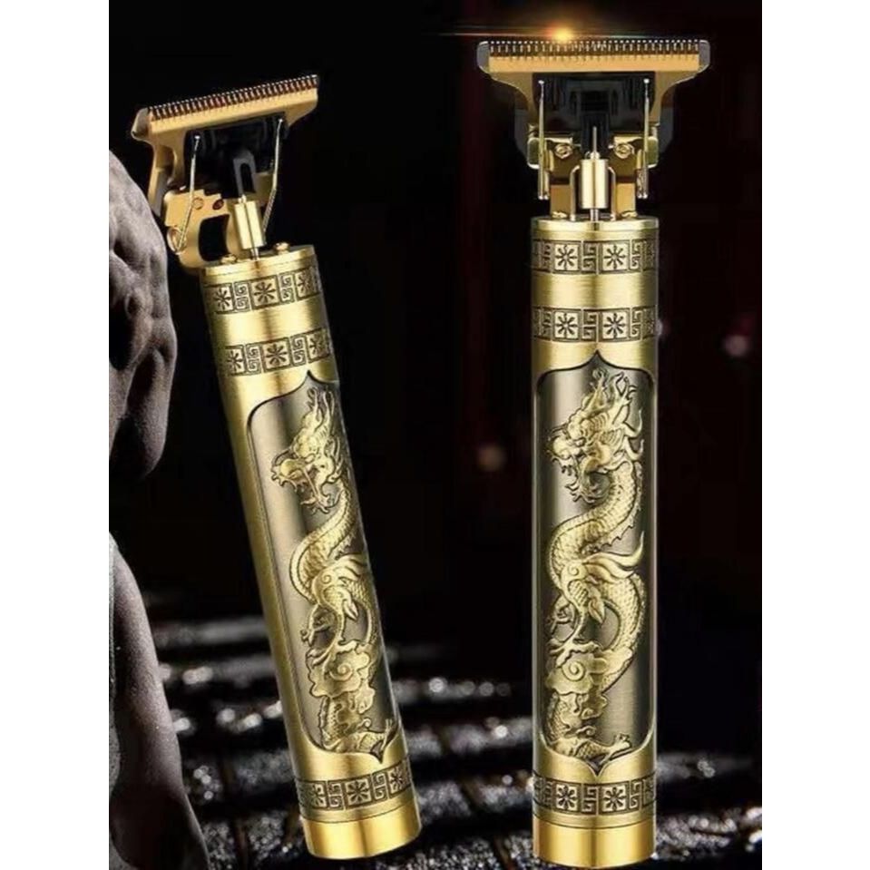 Máquina de Cortar Cabelo T9 Dragão Profissional Sem Fio USB – Aparador de Barba e Cabelo Masculino
