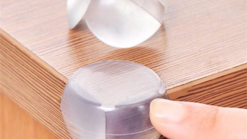 Protetor de Silicone Para Quina de Mesa/Ângulo anticolisão infantil /Protetor Quina de Mesa 1unidades em Silicone com Adesivo Clink/Protetor de Silicone Para Quina de Mesa