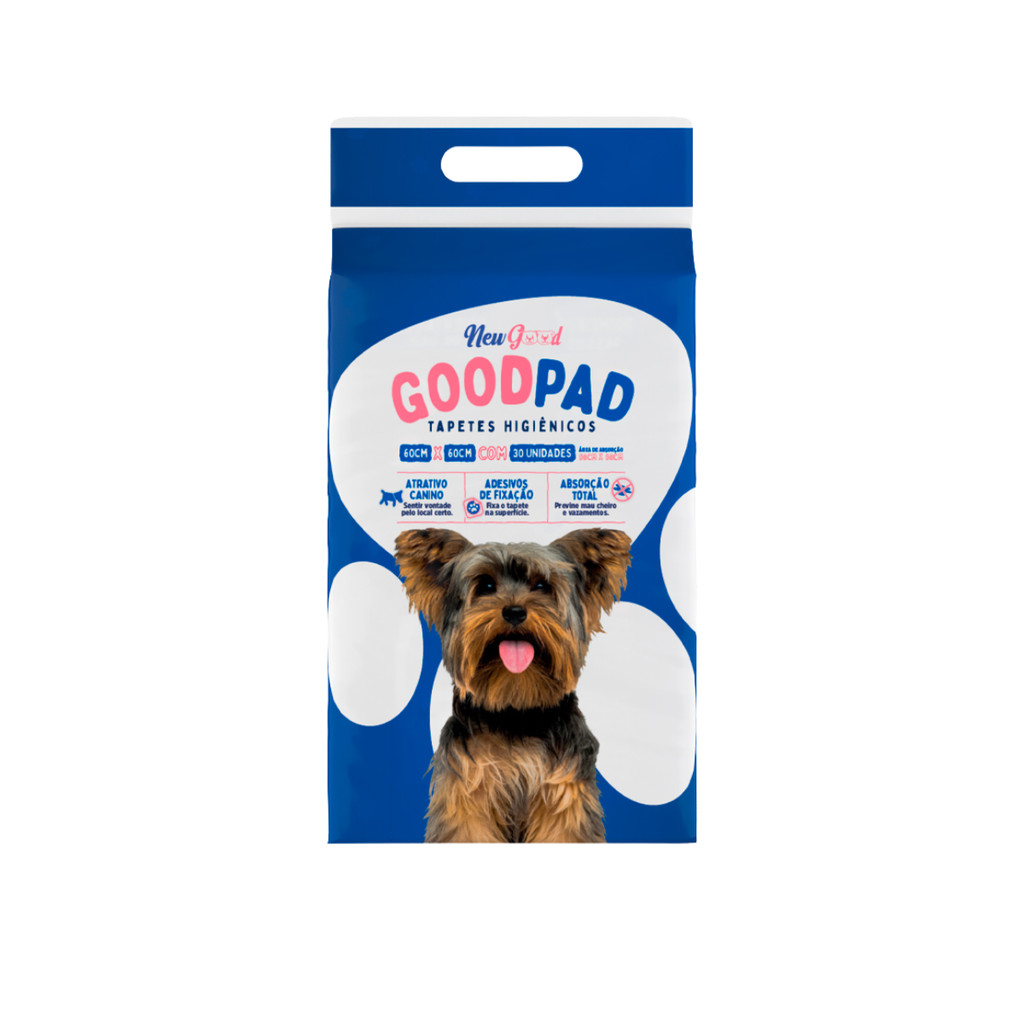 Tapete Higiênico Good Pad 60x60 30 Unidades Cães New Good Super Absorção