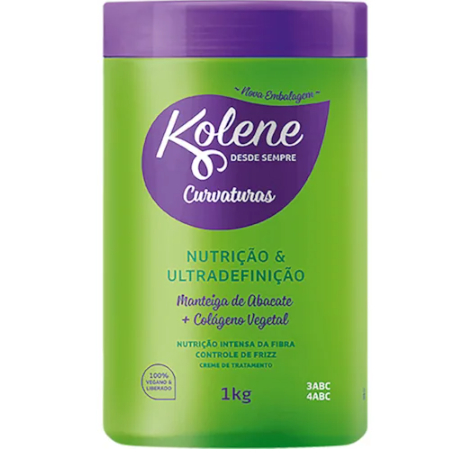 Creme de Tratamento Kolene 1kg Creme Kolene Curvaturas 1kg Creme Kolene Cronograma Creme de Pentear Kolene