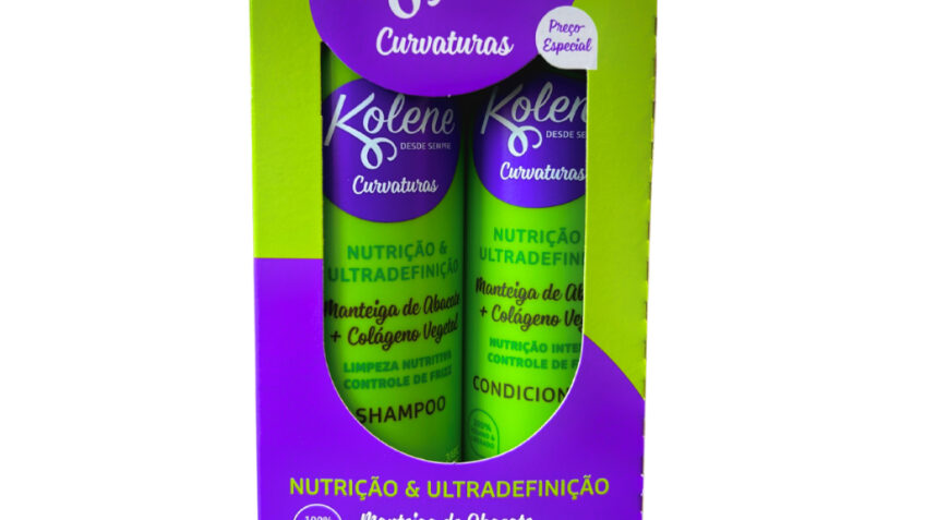 Kit Kolene Shampoo e Condicionador Curvaturas Nutrição & Ultradefinição Kolene