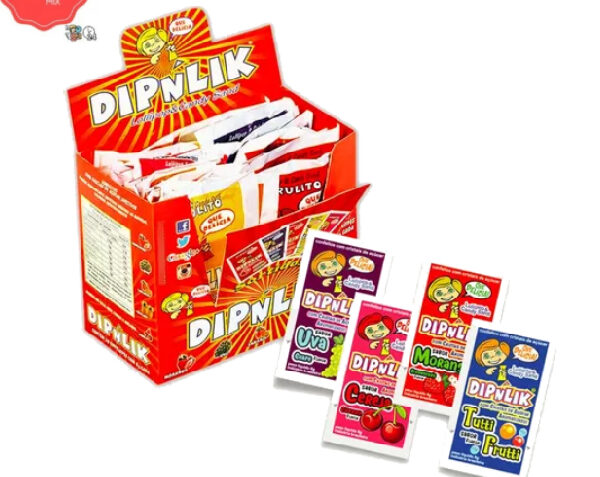 Pirulito Dipnlik Display C/25unidades 200g DIPNLIK
