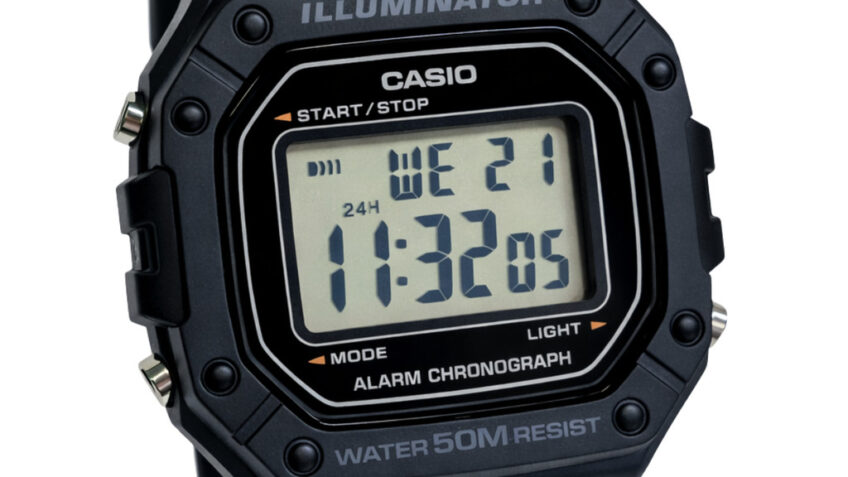 Relógio Casio Digital Esportivo Masculino Preto W-218H-1AVDF