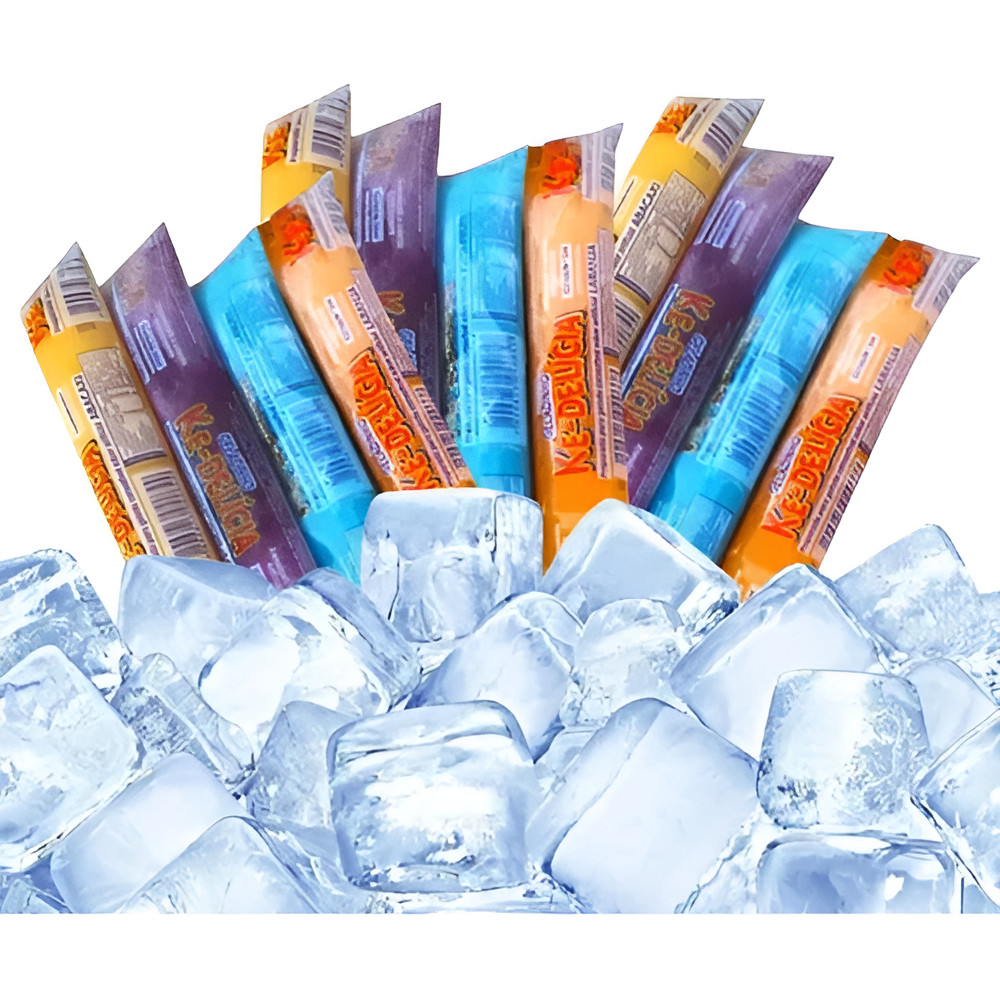 Kit C/ 80 Geladinho Chup Chup Sacolé Gelinho Ke-delicia 55ml