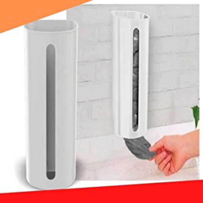 Porta Sacolas Puxa Saco Dispenser de Parede Plasvale Armazenamento de sacola