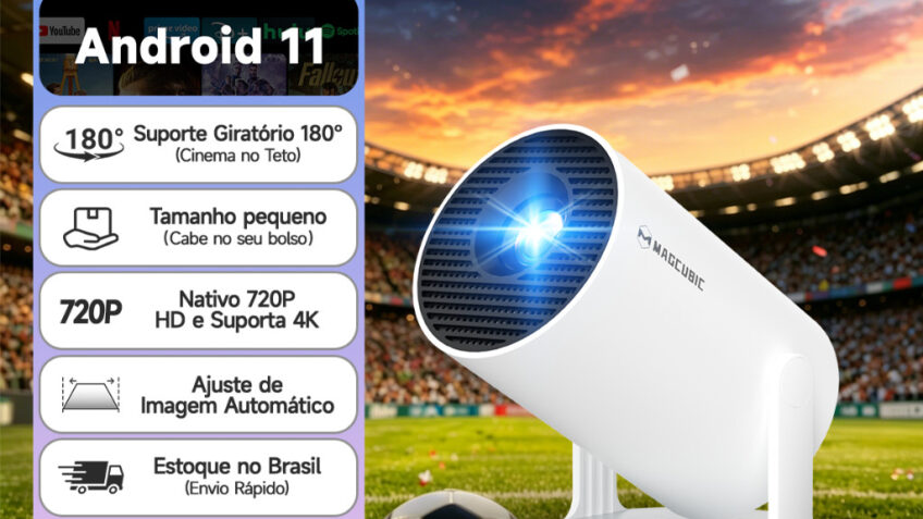 Mini Projetor 4K HY300 Pro Magcubic Portátil Android 11