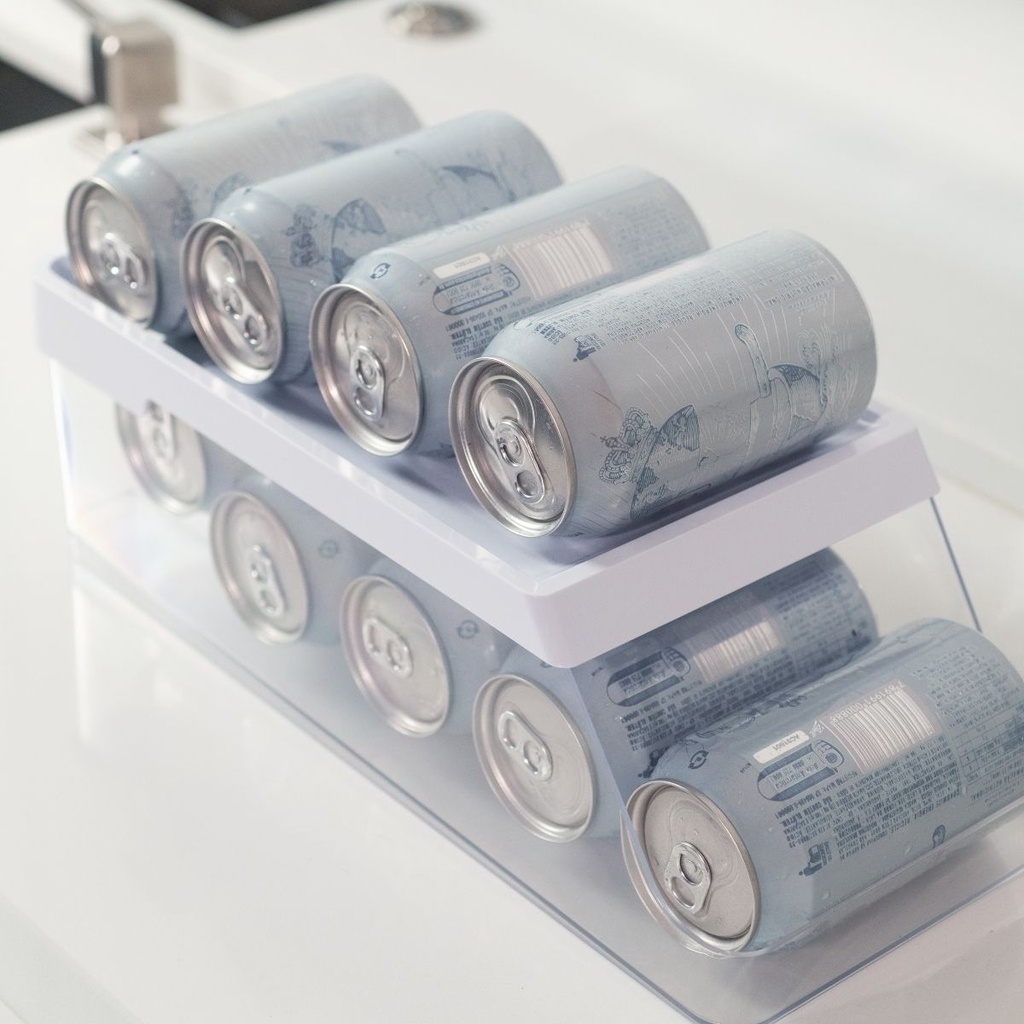 Organizador De Latas Geladeira 9 Unidades Clear Fresh Ou