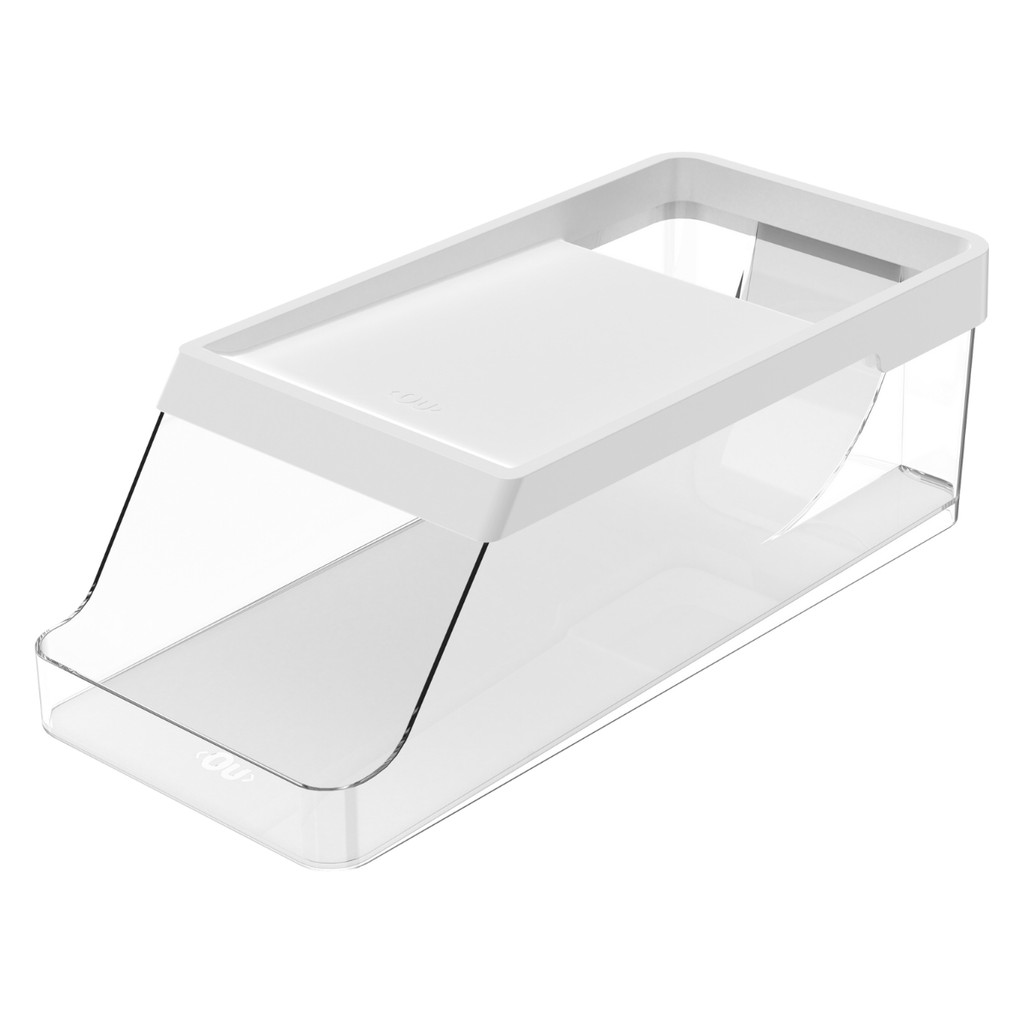 Organizador Porta Latas Inteligente Rolagem Para 9 Latas Clear Fresh Ou - Branco