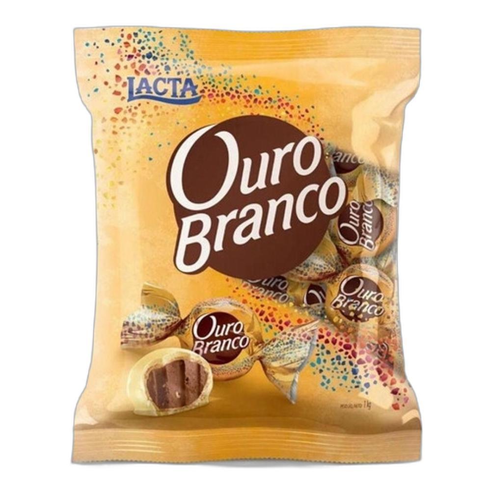 Lacta Ouro Branco Chocolate Branco - Castanha De Caju - 1 Kg - Unidade - 1 - 1 - Pacote